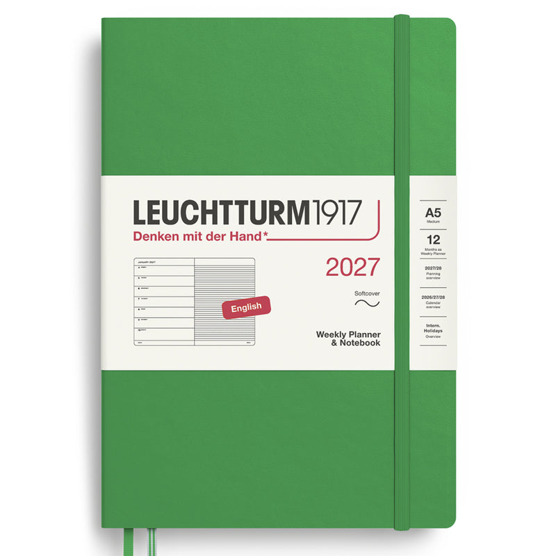 2027 LEUCHTTURM1917 Weekly Planner and Notebook - Soft Cover - Medium (A5)