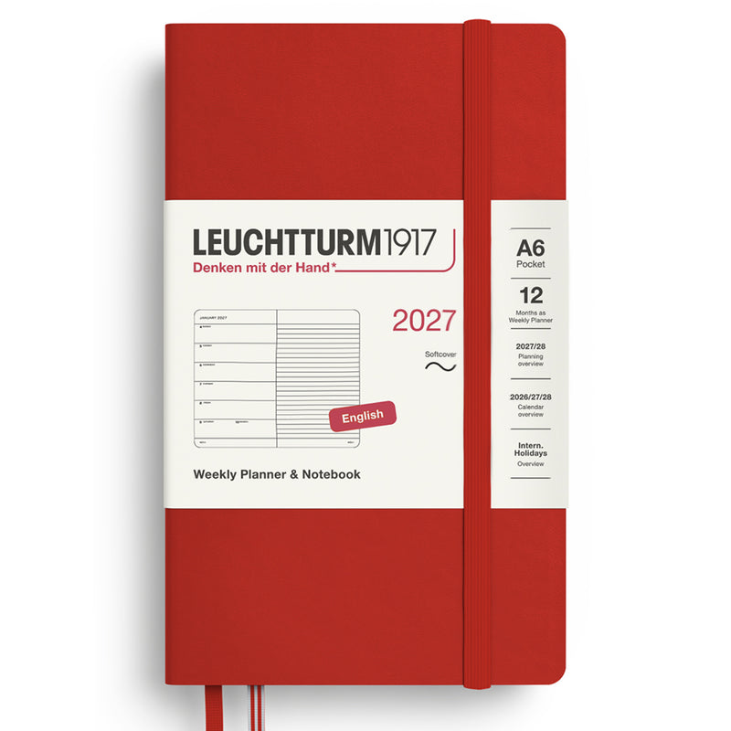 2027 LEUCHTTURM1917 Weekly Planner and Notebook - Soft Cover - Pocket (A6)