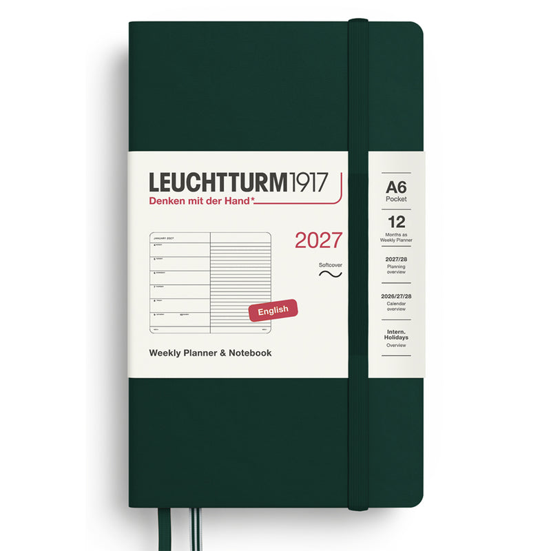 2027 LEUCHTTURM1917 Weekly Planner and Notebook - Soft Cover - Pocket (A6)