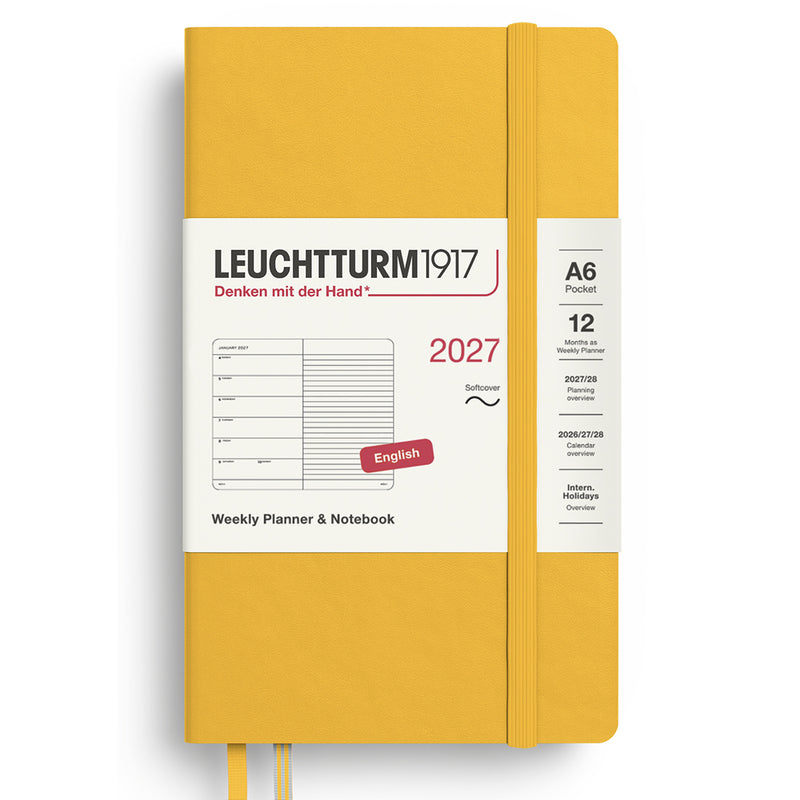 2027 LEUCHTTURM1917 Weekly Planner and Notebook - Soft Cover - Pocket (A6)