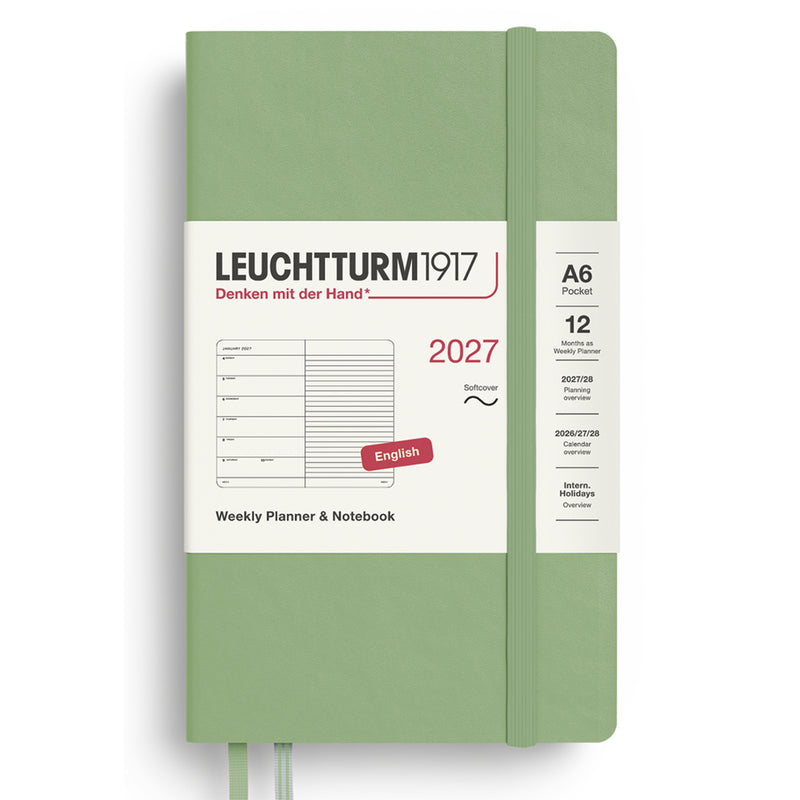 2027 LEUCHTTURM1917 Weekly Planner and Notebook - Soft Cover - Pocket (A6)