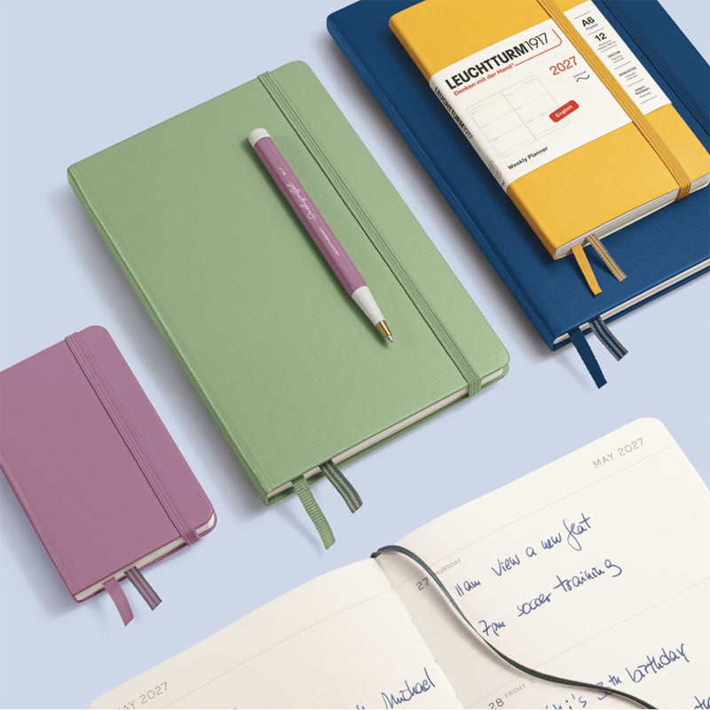 2027 LEUCHTTURM1917 Weekly Horizontal Diary Planner - Hard Cover - Medium (A5)