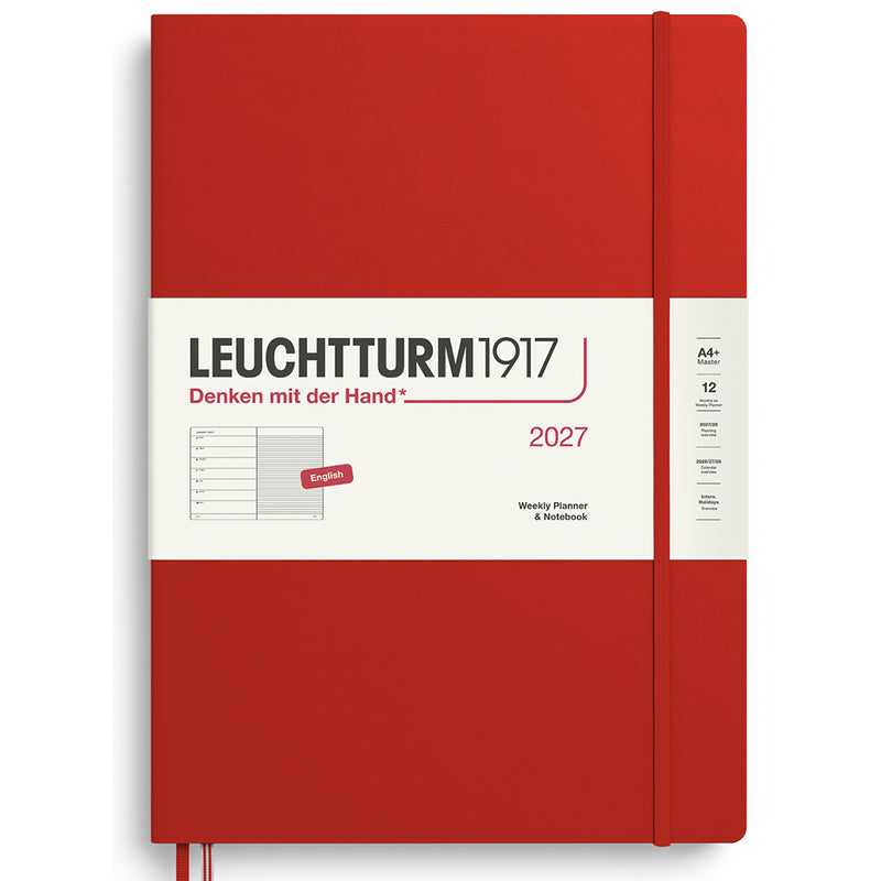 2027 LEUCHTTURM1917 Weekly Planner and Notebook - Hard Cover - Master (A4)
