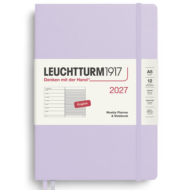 2027 LEUCHTTURM1917 Weekly Planner and Notebook - Hard Cover - Medium (A5)
