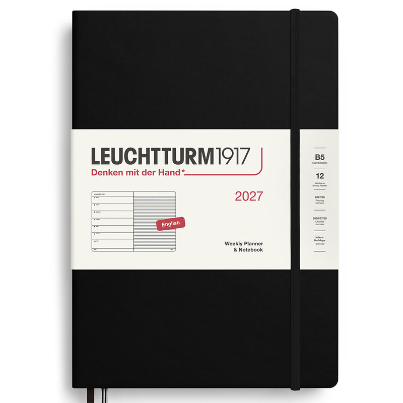 2027 LEUCHTTURM1917 Weekly Planner and Notebook - Hard Cover - Composition (B5)