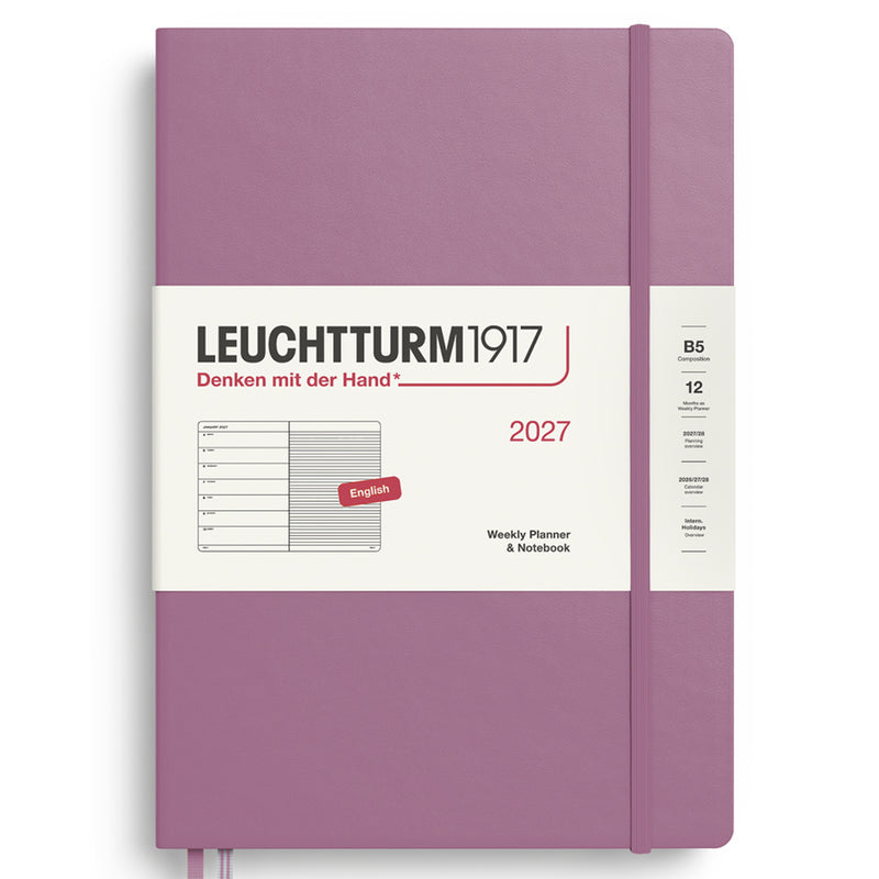 2027 LEUCHTTURM1917 Weekly Planner and Notebook - Hard Cover - Composition (B5)