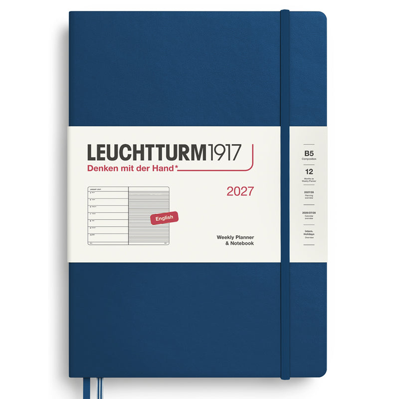 2027 LEUCHTTURM1917 Weekly Planner and Notebook - Hard Cover - Composition (B5)