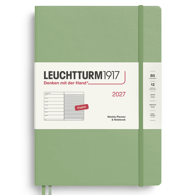 2027 LEUCHTTURM1917 Weekly Planner and Notebook - Hard Cover - Composition (B5)