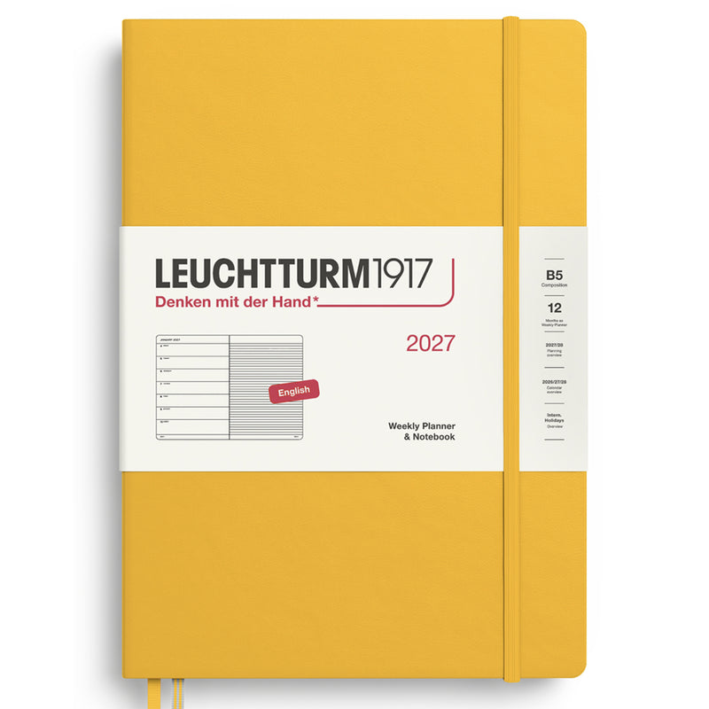 2027 LEUCHTTURM1917 Weekly Planner and Notebook - Hard Cover - Composition (B5)