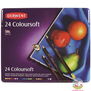 DERWENT Coloursoft Pencil Tin 24 Asst