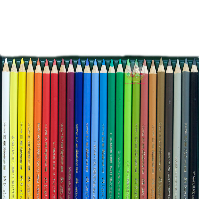 FABER-CASTELL Polychromos Coloured Pencils - Tin of 24