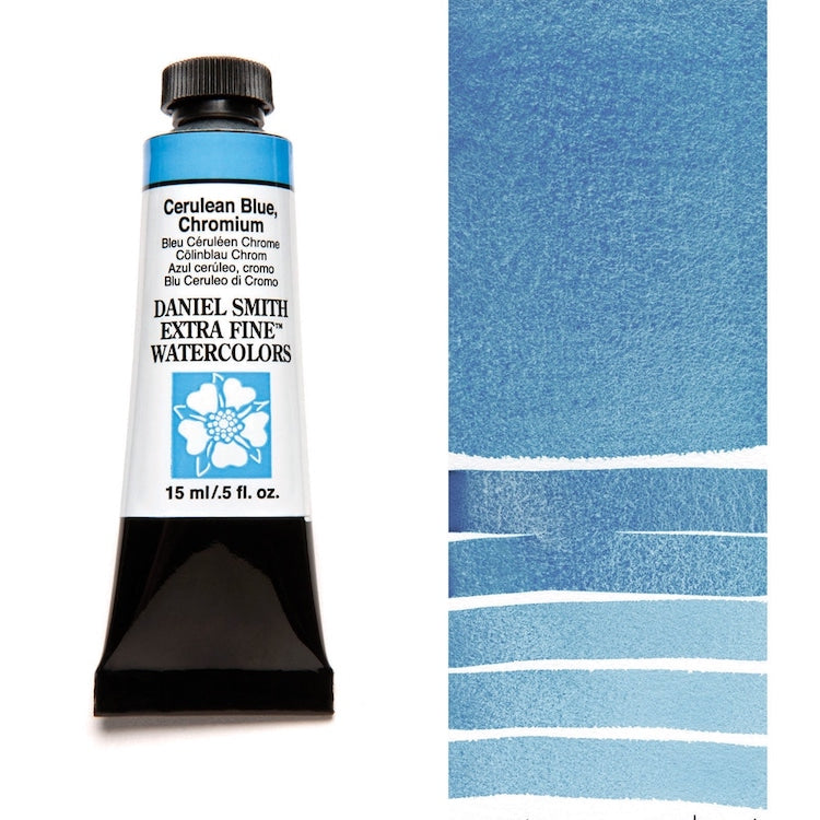 DANIEL SMITH Watercolour - 15mL - Cerulean Blue Chromium