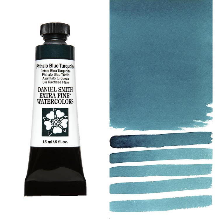 DANIEL SMITH Watercolour - 15mL - Phthalo Blue Turquoise