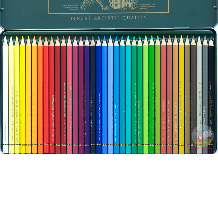 FABER-CASTELL Polychromos Coloured Pencils - Tin of 36