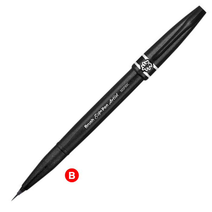 PENTEL Brush Sign Pen Artist - Super Fine - Red