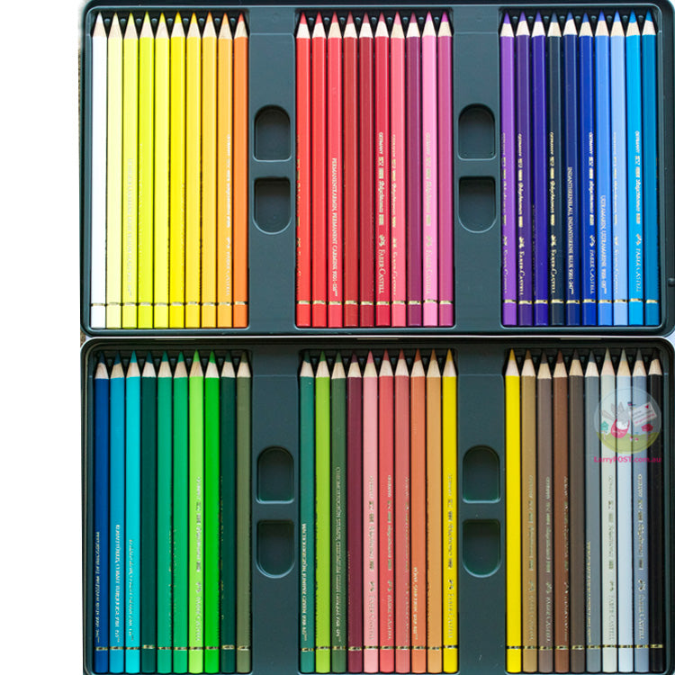 FABER-CASTELL Polychromos Coloured Pencils - Tin of 60