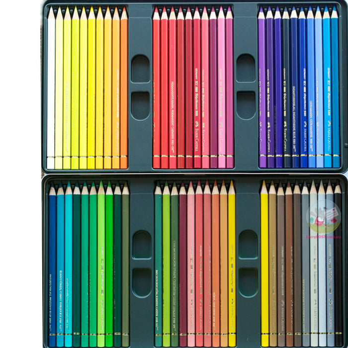 FABER-CASTELL Polychromos Coloured Pencils - Tin of 60