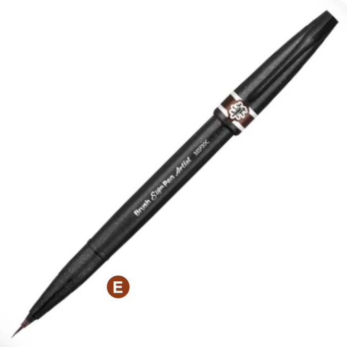 PENTEL Brush Sign Pen Artist - Super Fine - Brown