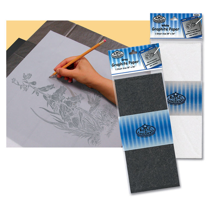 ROAYL LANGNICKEL Graphite Tracing Paper - 4 Sheets (9 x 13', 22.9 x 33cm) 