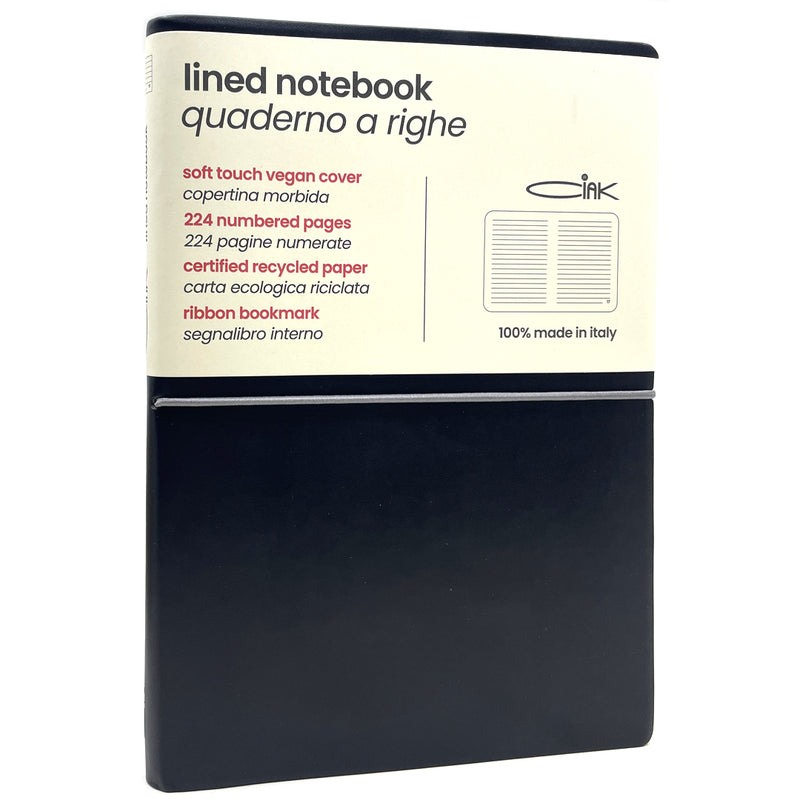 Custom CIAK Classic Smart Notebook - Large (A5) - Ruled - Black