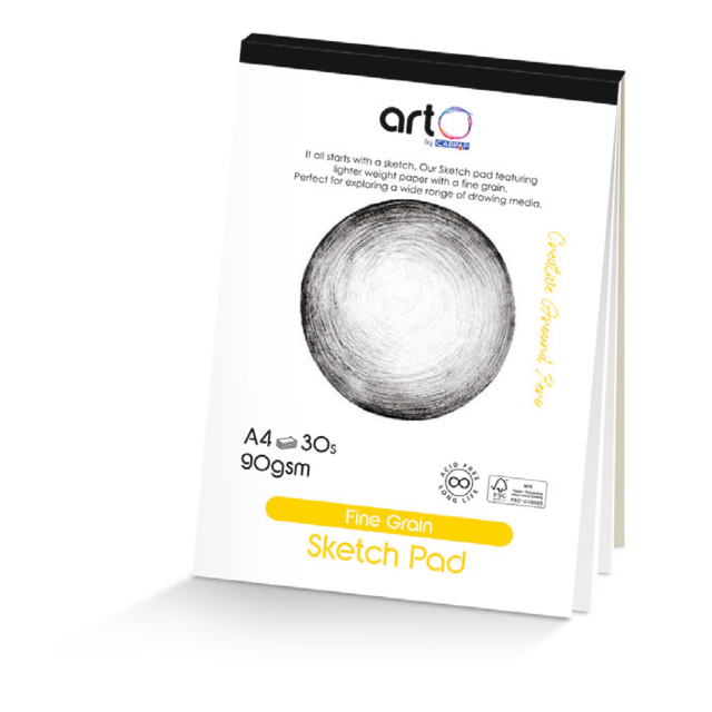 ARTO Fine Grain Sketch Pad - 90gsm - A4 - 30 Sheets