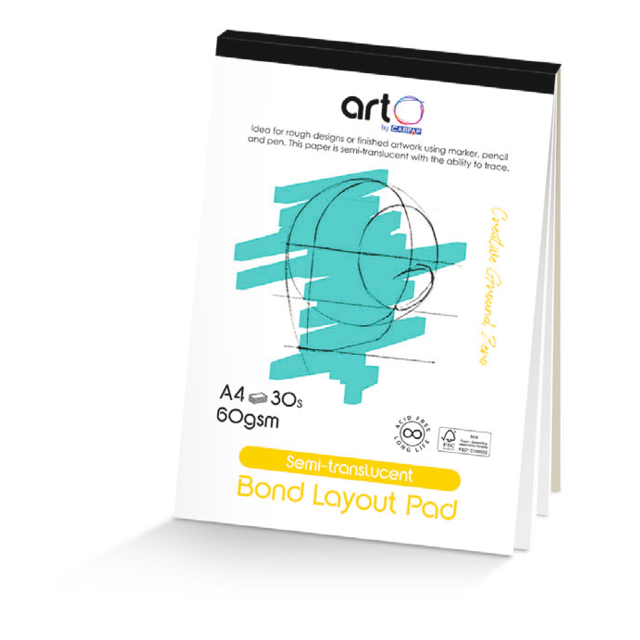 ARTO Bond Layout Pad - 60gsm - A4 - 30 Sheets