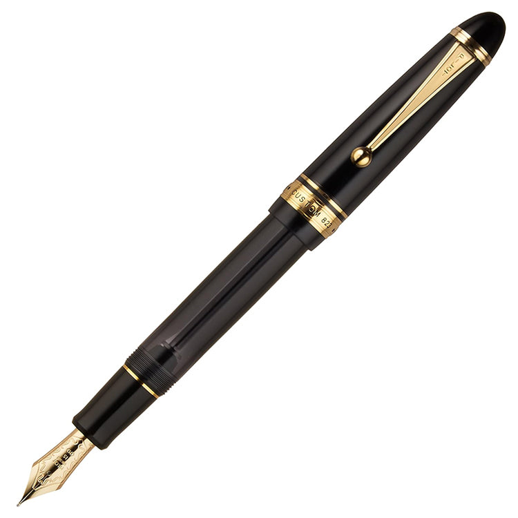 PILOT Custom 823 Fountain Pen (14ct Gold Nib, plunger vacuum) - Black - Medium Nib