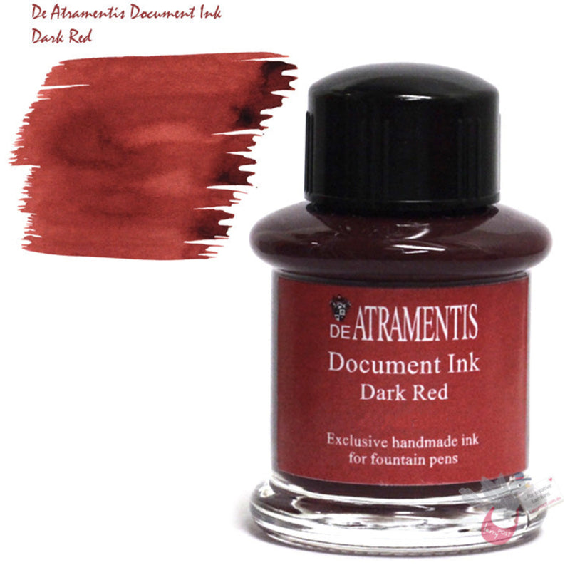 DE ATRAMENTIS Permanent Document Ink 45mL - Dark Red