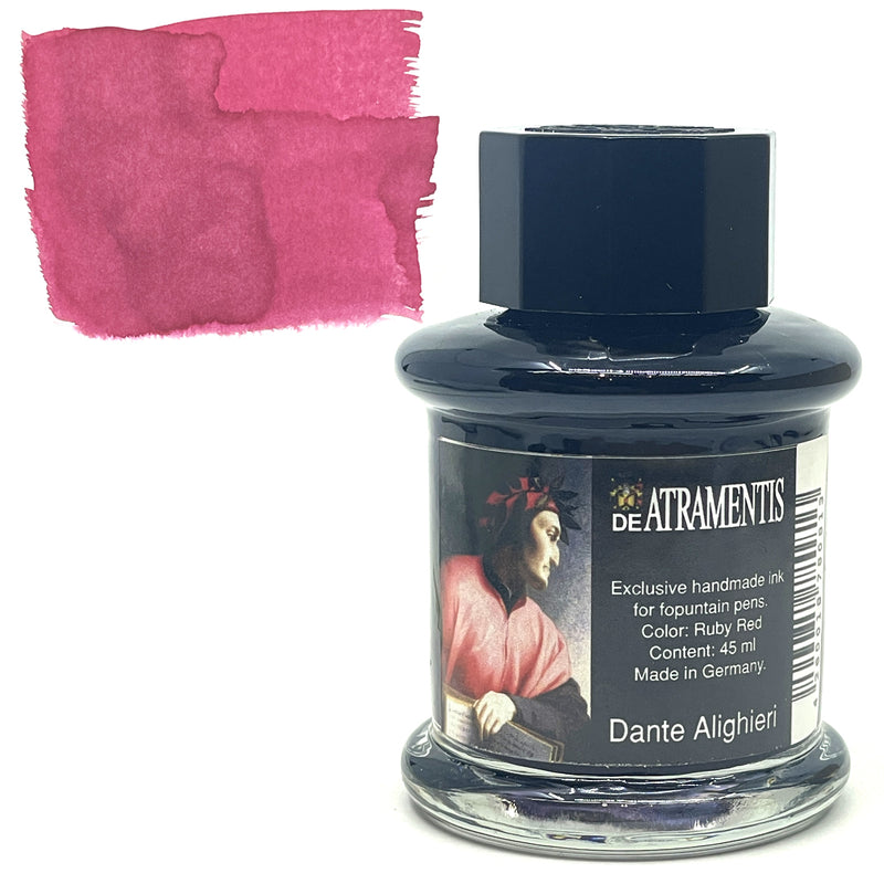 DE ATRAMENTIS Fountain Pen Ink 45mL - Dante Alighieri - Ruby Red