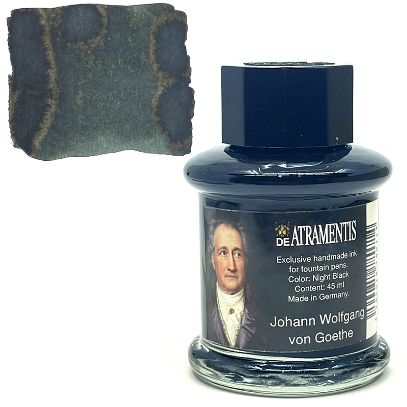 DE ATRAMENTIS Fountain Pen Ink 45mL - Johann Wolfgang von Goethe - Night Black