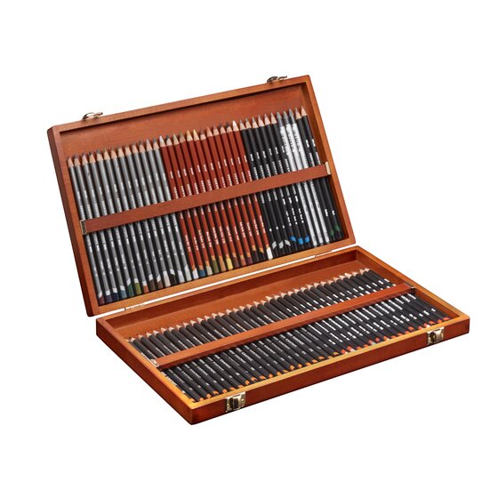 DERWENT Sketching Wooden Box 72