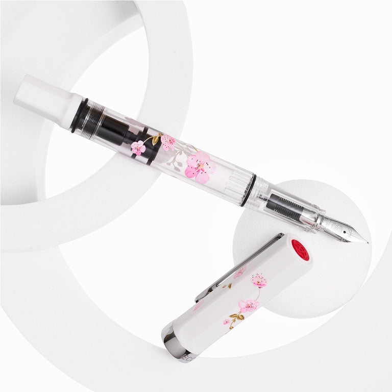 TWSBI Eco Fountain Pen - White - Cherry Blossom
