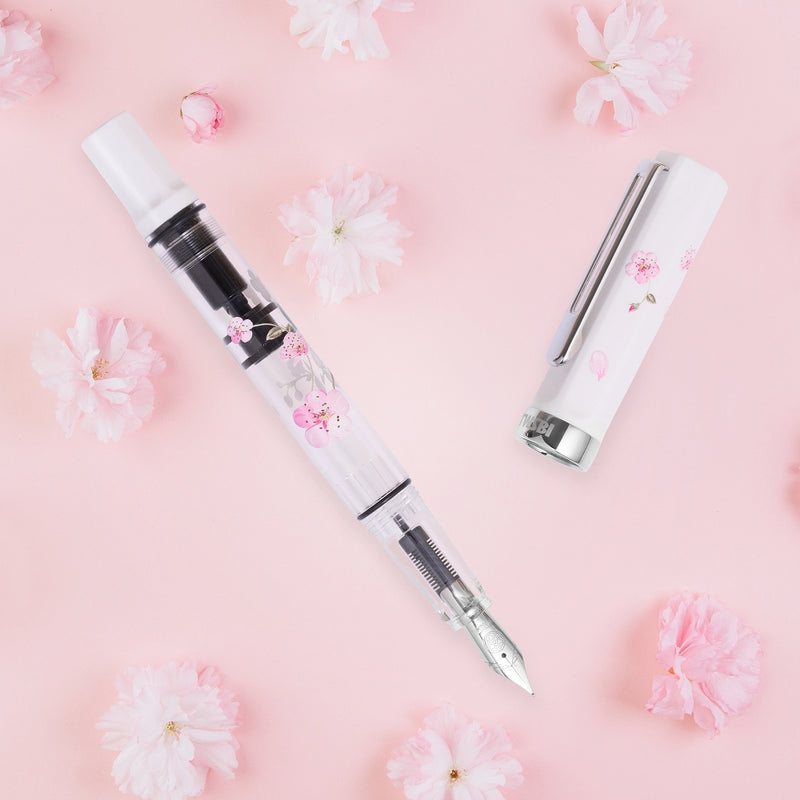 TWSBI Eco Fountain Pen - White - Cherry Blossom