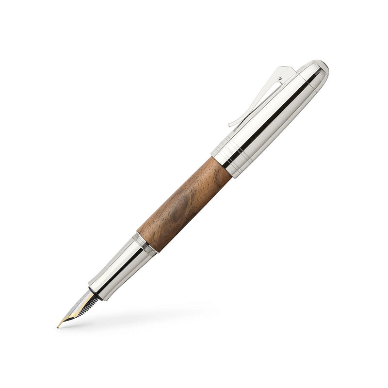 GRAF VON FABER-CASTELL Magnum Walnut - Fountain Pen (includes converter) - Fine (Preorder)
