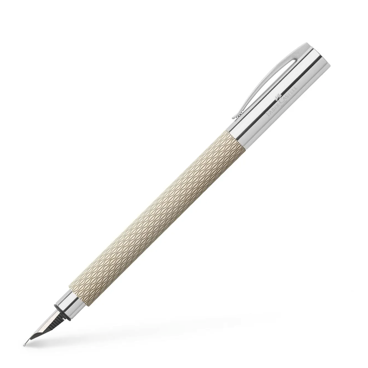 FABER-CASTELL Ambition - "OpArt" - White Sands - Fountain Pen (& Converter) - Medium
