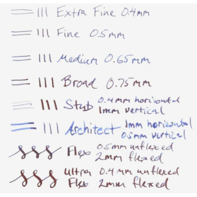 FPR Stainless Steel Nib - Size #6 - EF Flex (Nib Only)
