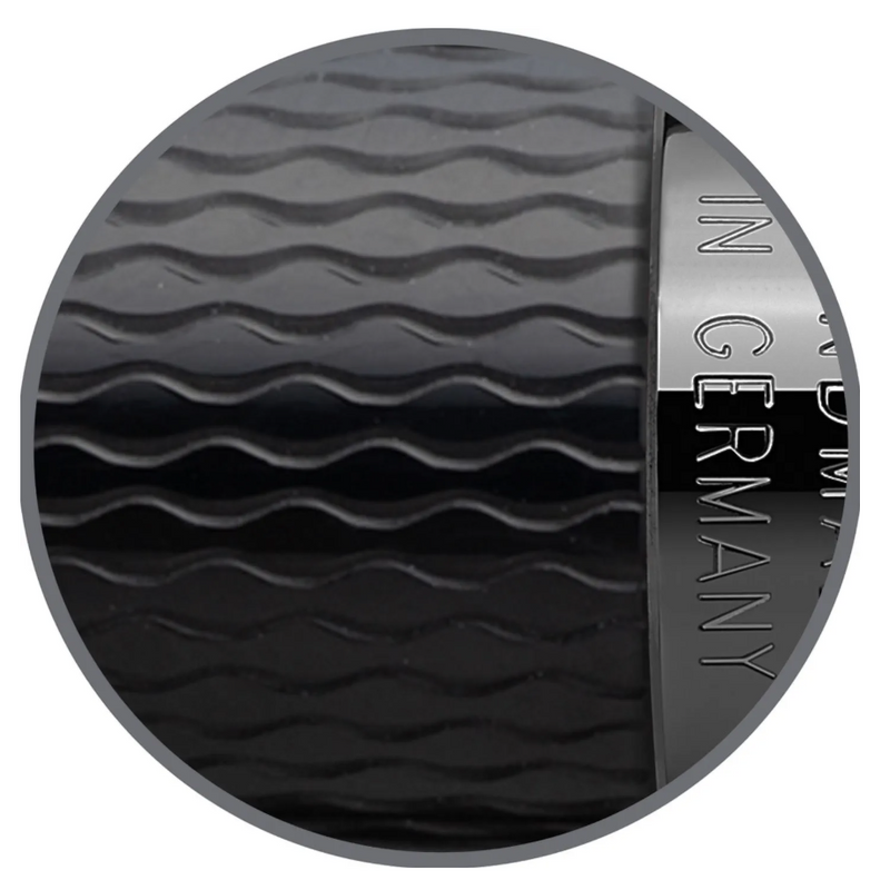 GRAF VON FABER-CASTELL Guilloche Black Edition - Fountain Pen (includes converter) - Medium Nib