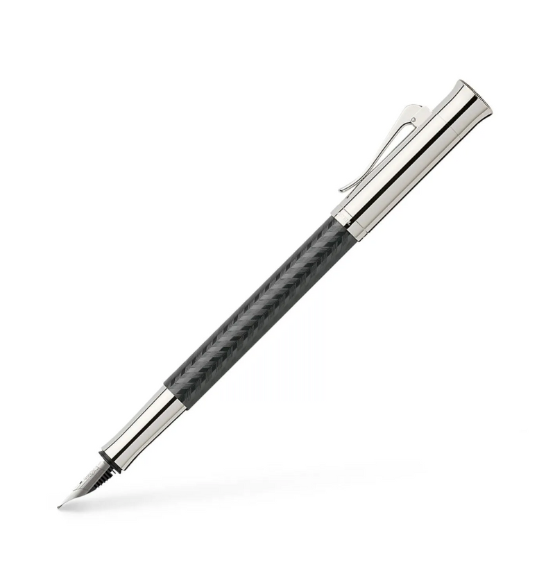 GRAF VON FABER-CASTELL Guilloche Chevron Fountain Pen (18K nib & converter)