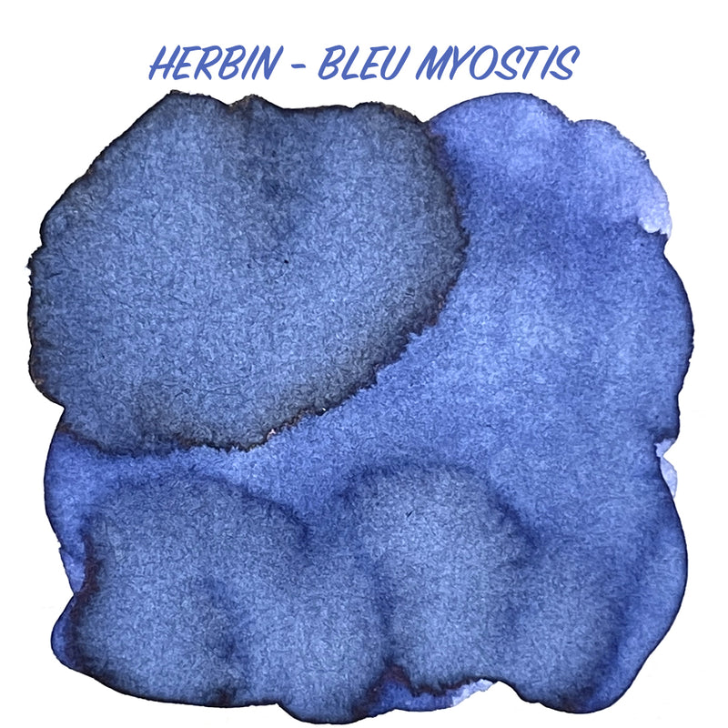 HERBIN "Jewel of Inks" Fountain Pen Ink - 30mL (with pen rest) - Bleu Myosotis (Forget-Me-Not)