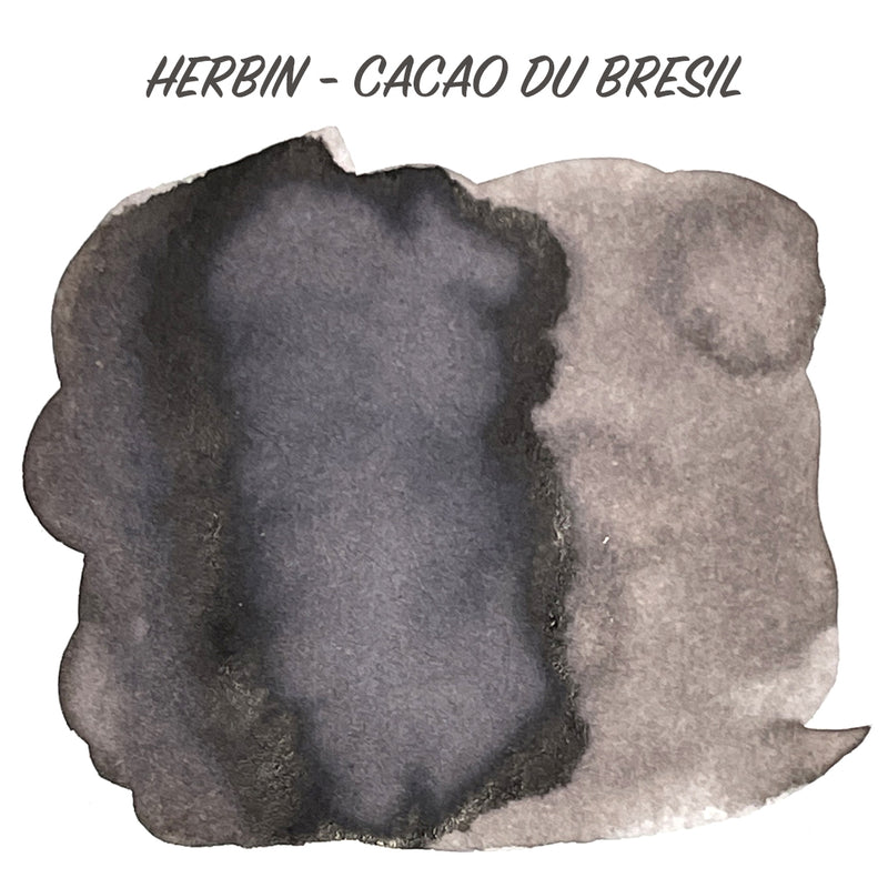 HERBIN "Jewel of Inks" Fountain Pen Ink - 30mL (with pen rest) - Cacao du Bresil (Cocoa Brown)