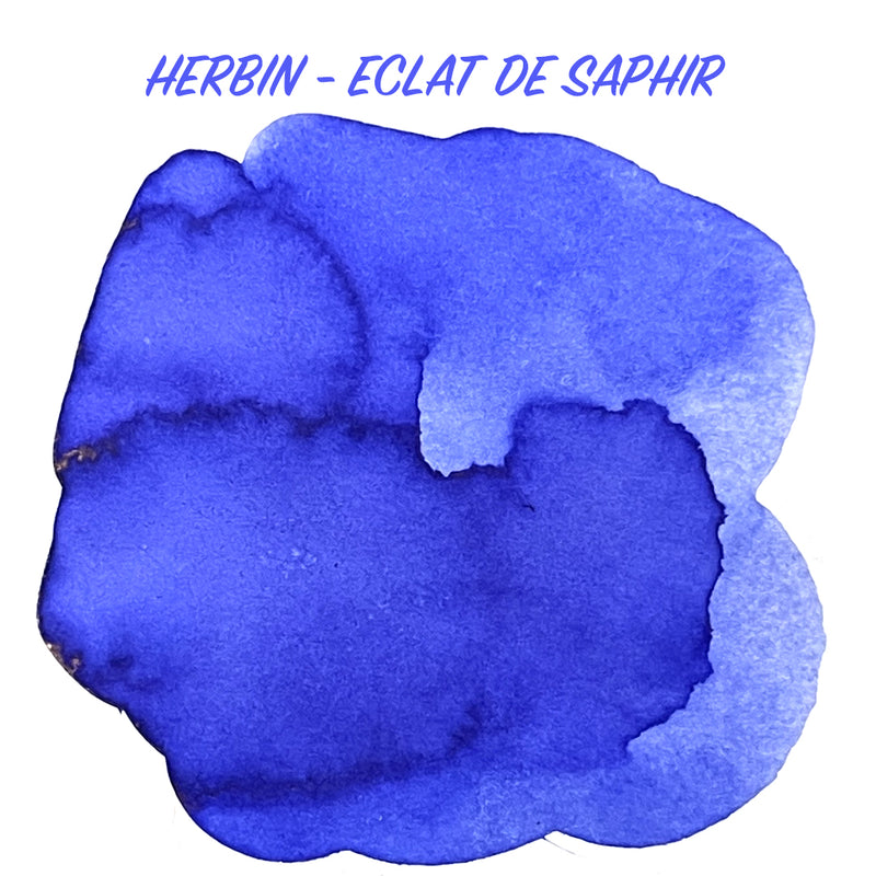 HERBIN "Jewel of Inks" Fountain Pen Ink - 30mL (with pen rest) - Eclat de Saphir (Sapphire Blue)
