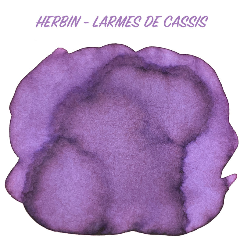 HERBIN "Jewel of Inks" Fountain Pen Ink - 30mL (with pen rest) - Larmes De Cassis (Blackcurrant)