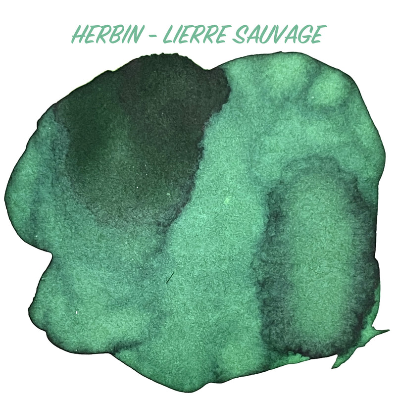 HERBIN "Jewel of Inks" Fountain Pen Ink - 30mL (with pen rest) - Lierre Sauvage (Wild Ivy)