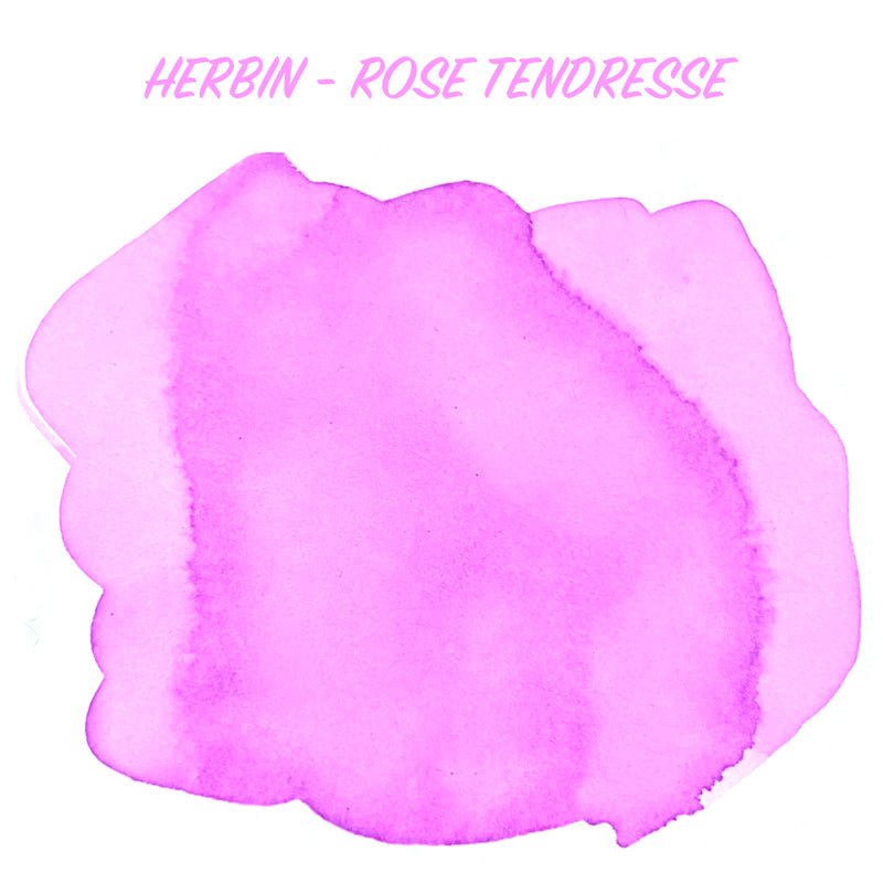 HERBIN "Jewel of Inks" Fountain Pen Ink - 30mL (with pen rest) - Rose Tendresse
