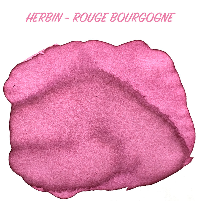 HERBIN "Jewel of Inks" Fountain Pen Ink - 30mL (with pen rest) - Rouge Bourgogne (Burgundy Red)