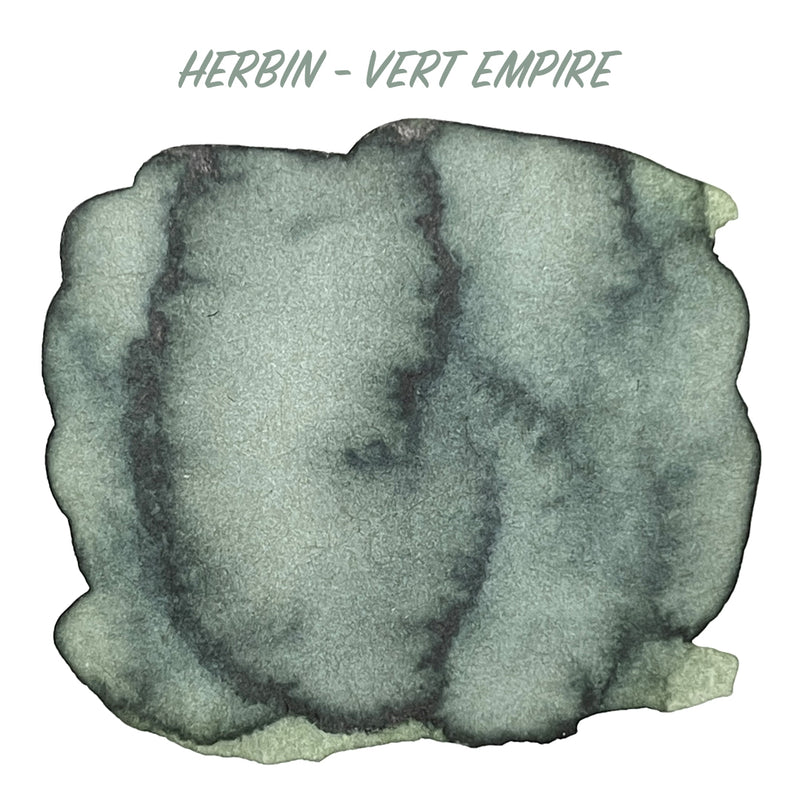 HERBIN "Jewel of Inks" Fountain Pen Ink - 30mL (with pen rest) - Vert Empire (Empire Green)