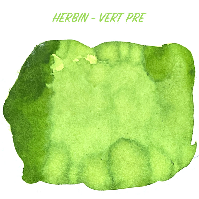 HERBIN "Jewel of Inks" Fountain Pen Ink - 30mL (with pen rest) - Vert Pre (Green Grass)