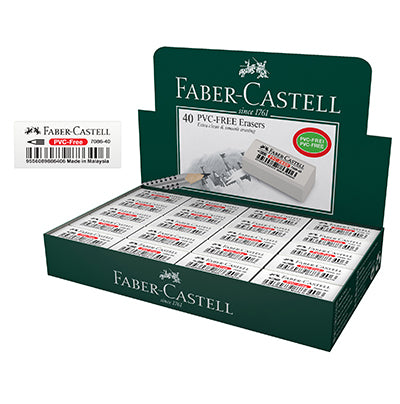 FABER-CASTELL White PVC Free Eraser (Graphite) - Single