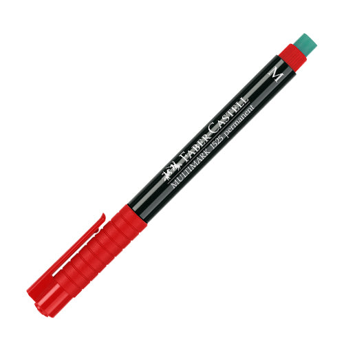 FABER-CASTELL Multimark Permanent Marker - Red - Medium (1.0mm)