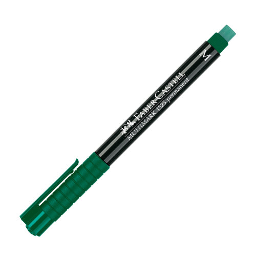 FABER-CASTELL Multimark Permanent Marker - Green - Medium (1.0mm)